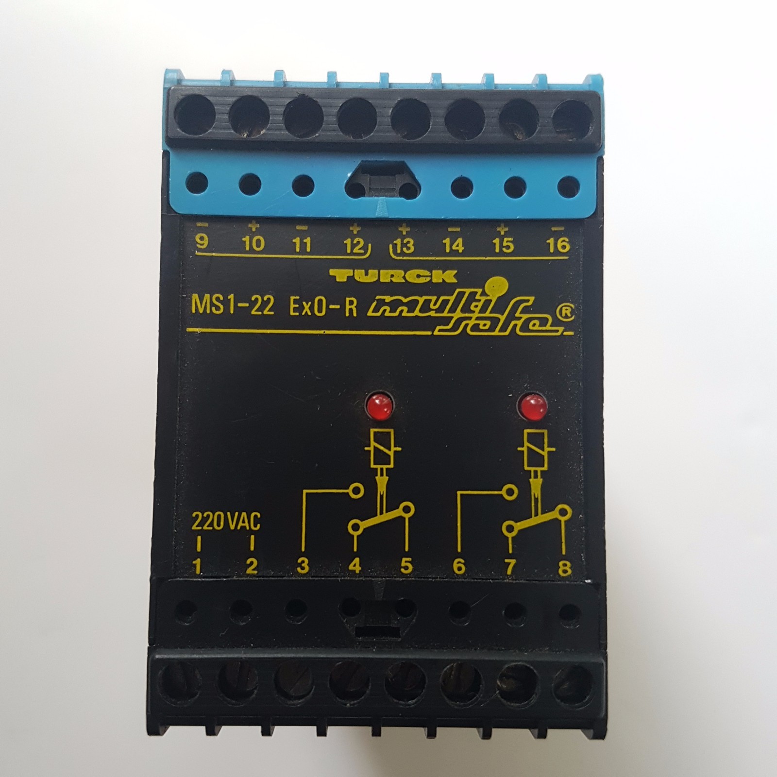 Turck Multisafe MS1-22Ex0-R Isolating Switching Amplifier 2 Channel Relay