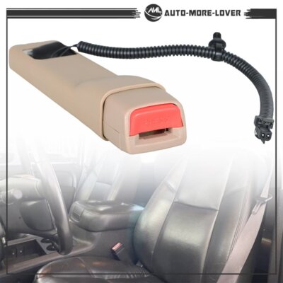 Seat Belt Buckle Tan Left  19121538 For 07-2013 Silverado Sierra Tahoe Yukon