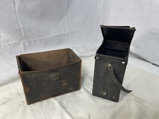 Antique Kodak Box Camera And Holding Case Boxes Only For Parts Vintage Leather