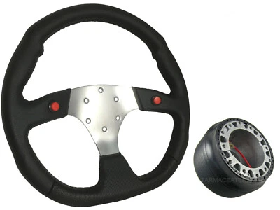 F1 CHROM Sportlenkrad + Boss Kit für MITSUBISHI FTO 019 - Bild 1 von 4