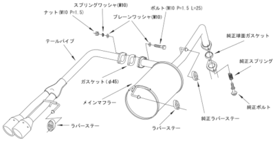HKS COOL STYLE II EXHAUST For TOYOTA AQUA GR SPORT NHP10 32024 