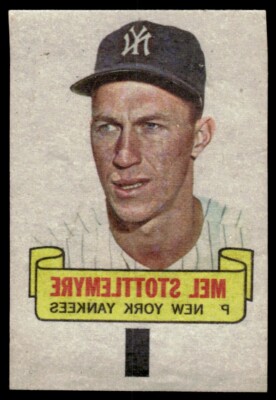 1966 Topps Rub-Offs Mel Stottlemyre New York Yankees