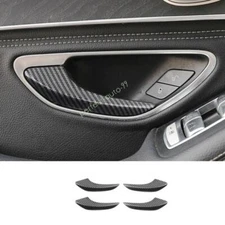 For Benz GLC 250 300 GLC43 63 2016-2022 ABS Carbon Fiber Inner Door Handle Cover