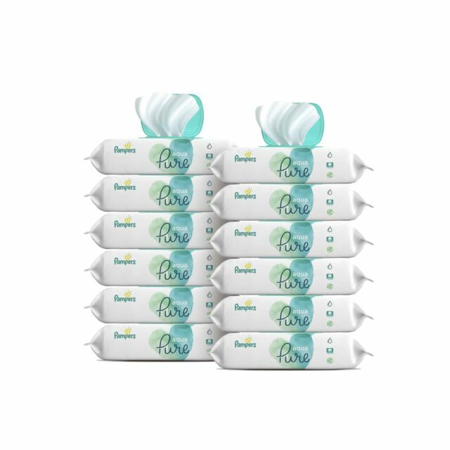 pampers aqua pure wipes 672