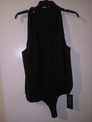 Bodysuit (combinaison) Sans Manches Marciano (Guess) Noir - Taille L, Neuf Avec étiquettes