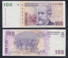 Argentina P.357r Col 809r 100 Pesos sig Renardo-Cobos Replacement, UNC YYY