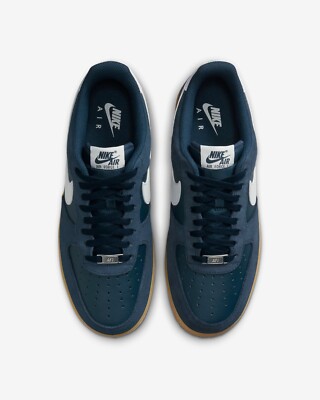 Nike Air Force 1 '07 LV8 Sneakers Shoes Armor Navy/Gum Brown