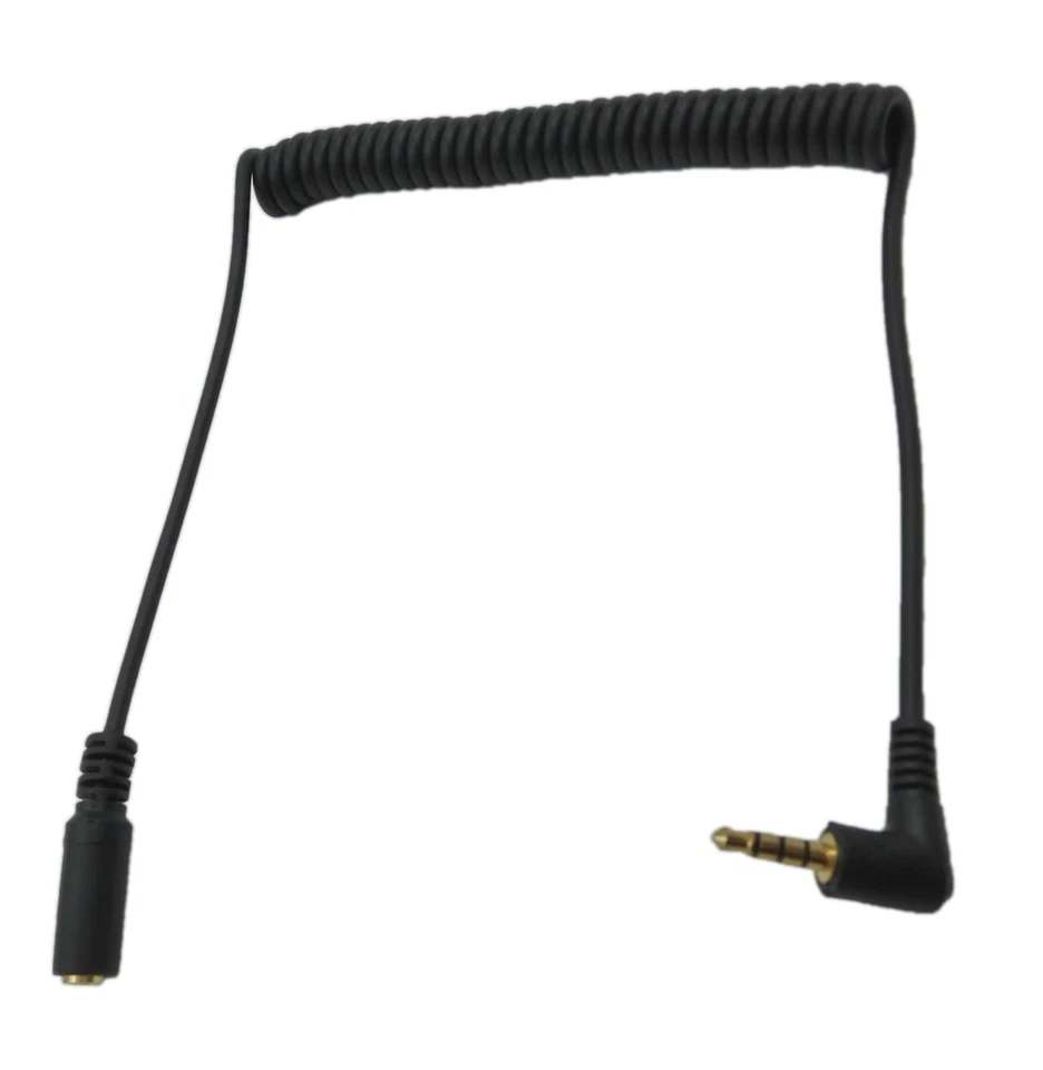 3.5mm TRRS 4 Pole Male to Female 90 Degree Aux Audio Stereo Jack Extension Cable - Image 4 of 4