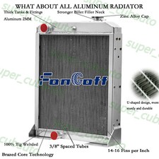 4Row Radiator For John Deere 410B 410C 410D 415 510B 510C 515 #AT146006 AT167270