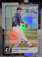 Henry Owens 2016 Donruss The Rookies /400 #TR14 Boston Red Sox RC