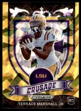 2021 Panini Prizm Draft Picks Gold Ice Terrace Marshall Jr. Rookie LSU Tigers