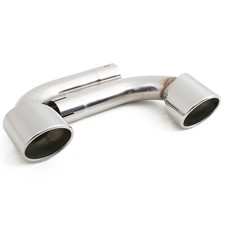 Muffler Bypass Pipe Exhaust Tips - For 98-05 Porsche 996 911 Carrera Gt3 Gt2