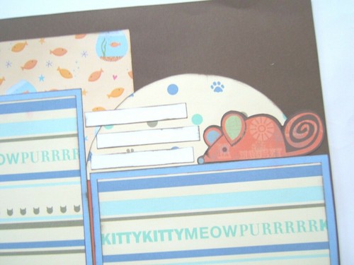 Pagine album gatti o gattini, pagine prefabbricate per gatti, layout album per gattini - Foto 8 di 11
