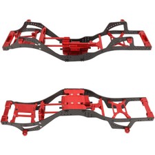Telaio in fibra di carbonio metallo auto telaio vuoto per 1/10 RC Axial SCX10 Pro aggiornamento