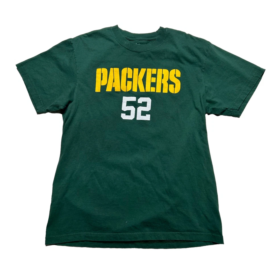 Camisa masculina Reebok Green Bay Packers argila Matthews 52 tamanho grande verde NFL - Imagem 3 de 4