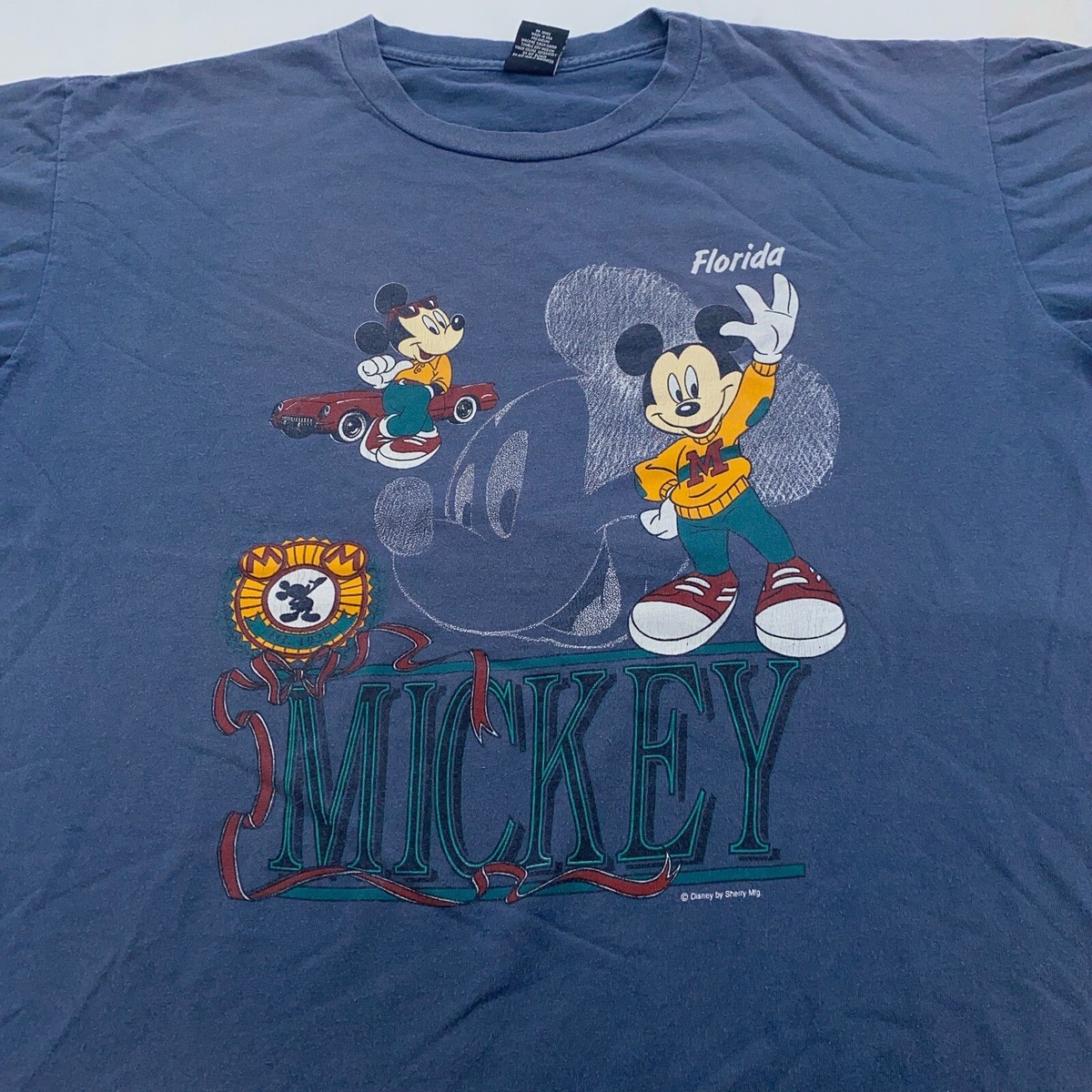 vintage 90s HIP HOP MICKEY MOUSE WALT DISNEY T-Shirt 2XL cartoon