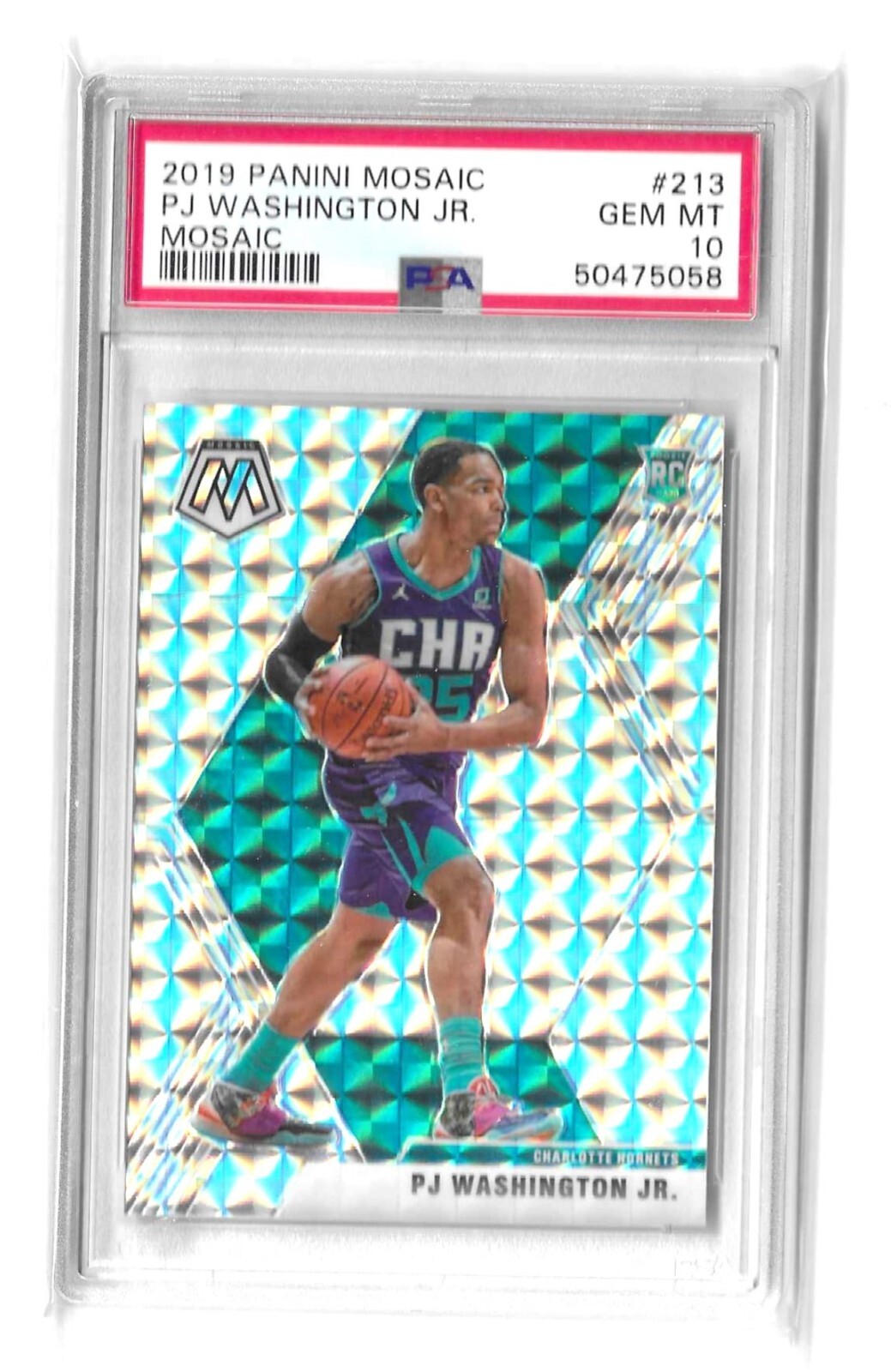 PJ Washington Jr Rookie PSA 10 Mosaic 2019-20 Panini Mosaic Basketball #213 NBA