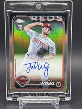 2024 Topps Chrome Jake Wong RC Auto Refractor /499 #RA-JAW Cincinnati Reds