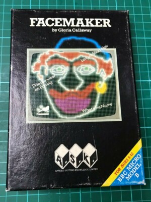 BBC Modell B Retro Computerspiel - FACEMAKER - 1983 - seltenes Spiel