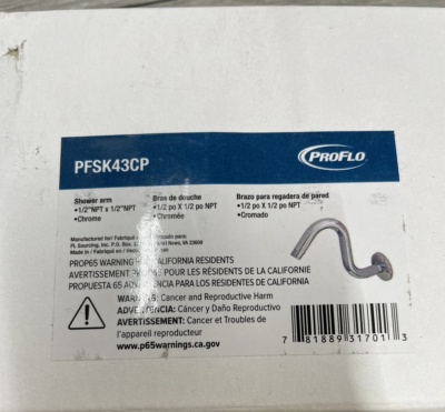 #ad #ad PROFLO PFSK43CP Shower Riser Arm Chrome $15.99