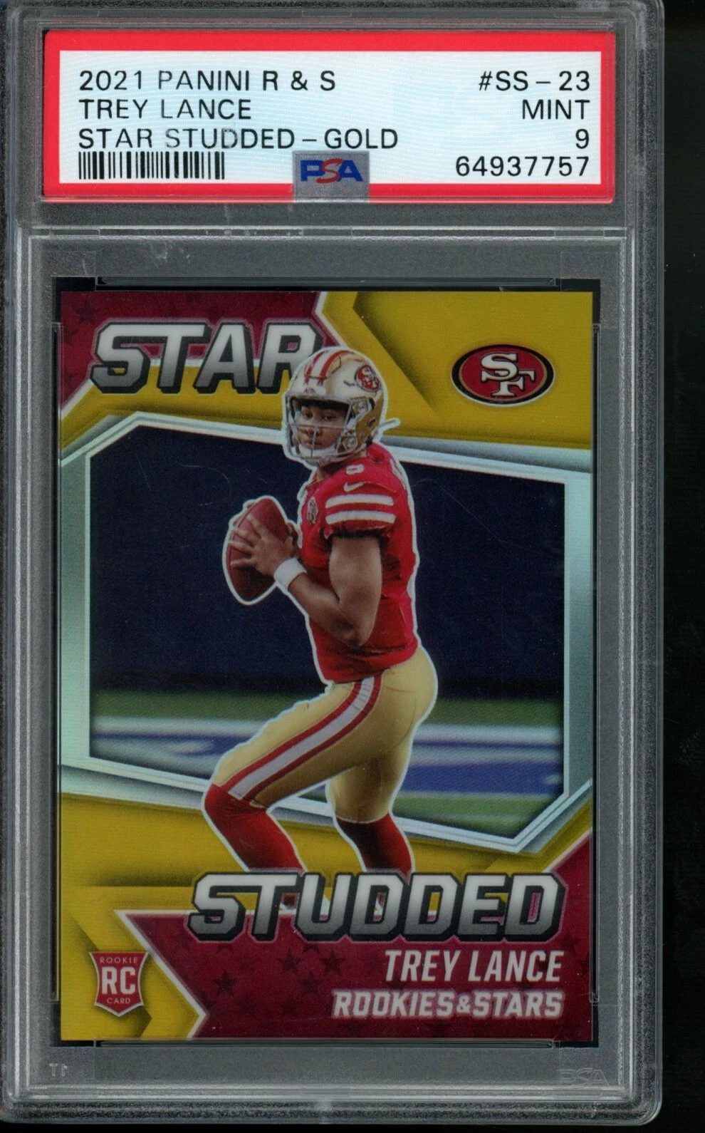 Trey Lance Panini Rookies & Stars Star Studded #SS23 Gold