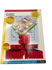 3D VIRTUAL REALITY ROOM PLANNER CD ROM/ 3.5" DISC Cosmi Software