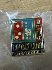 Domino’s Pizza Coca Cola Vintage 1995 Chicago Convention Lapel Hat Pin