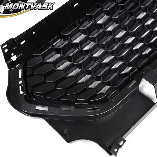 Fit For 2017-2018 Ford Escape Kuga Front Bumper Honeycomb Grille Gloss Black - Picture 11 of 12