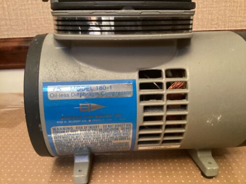 Badger Air-Brush Compressor Model 180-1, Oil-less Diaphragm Compressor., 10 lb.