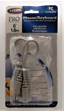 Belkin PS/2 Mouse Keyboard Extension Cable 6ft MiniDIN 6-Pin M/F PC New Sealed