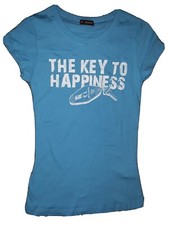New Without Tags Girls Tshirt size Large key to happiness