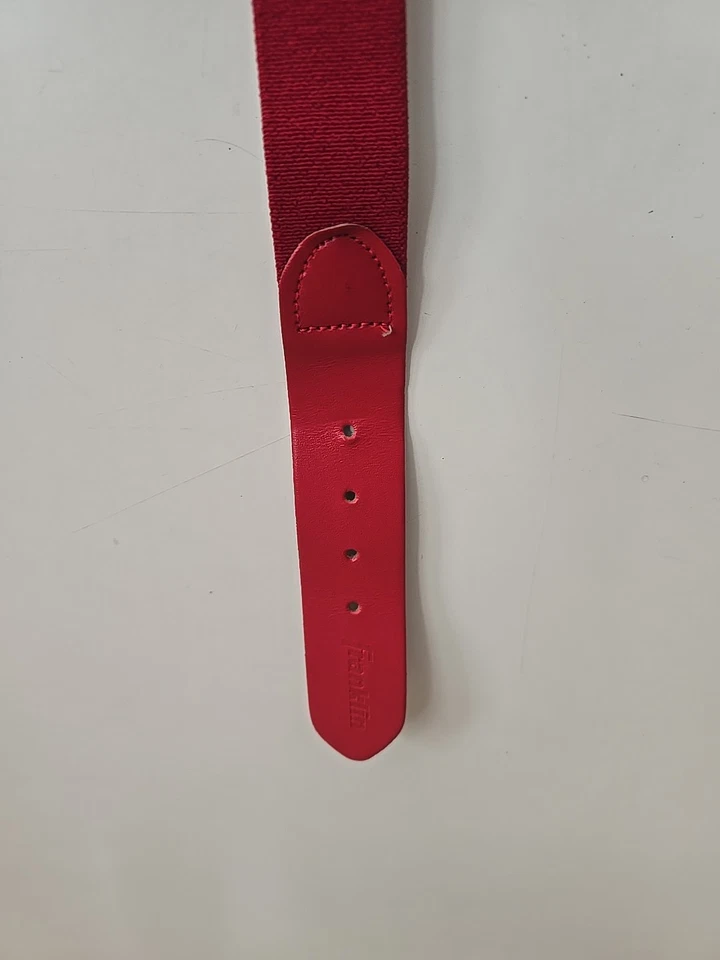 Franklin MLB Béisbol Softbol Cinturón Elástico Ajustable 22" a 42" x 1.25" Rojo Foto 2 de 3