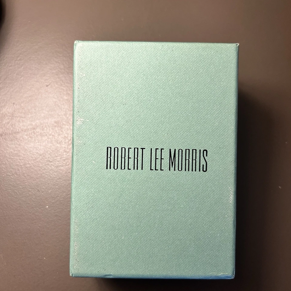 Robert Lee Morris "Mosaic" Semiprecious Turquoise Stone Long Drop Earrings - Image 4 of 4