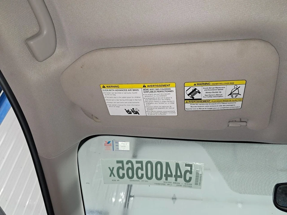 2020 Nissan Pathfinder Driver Left Sun Visor with Illumination - Used - Image 2 of 4