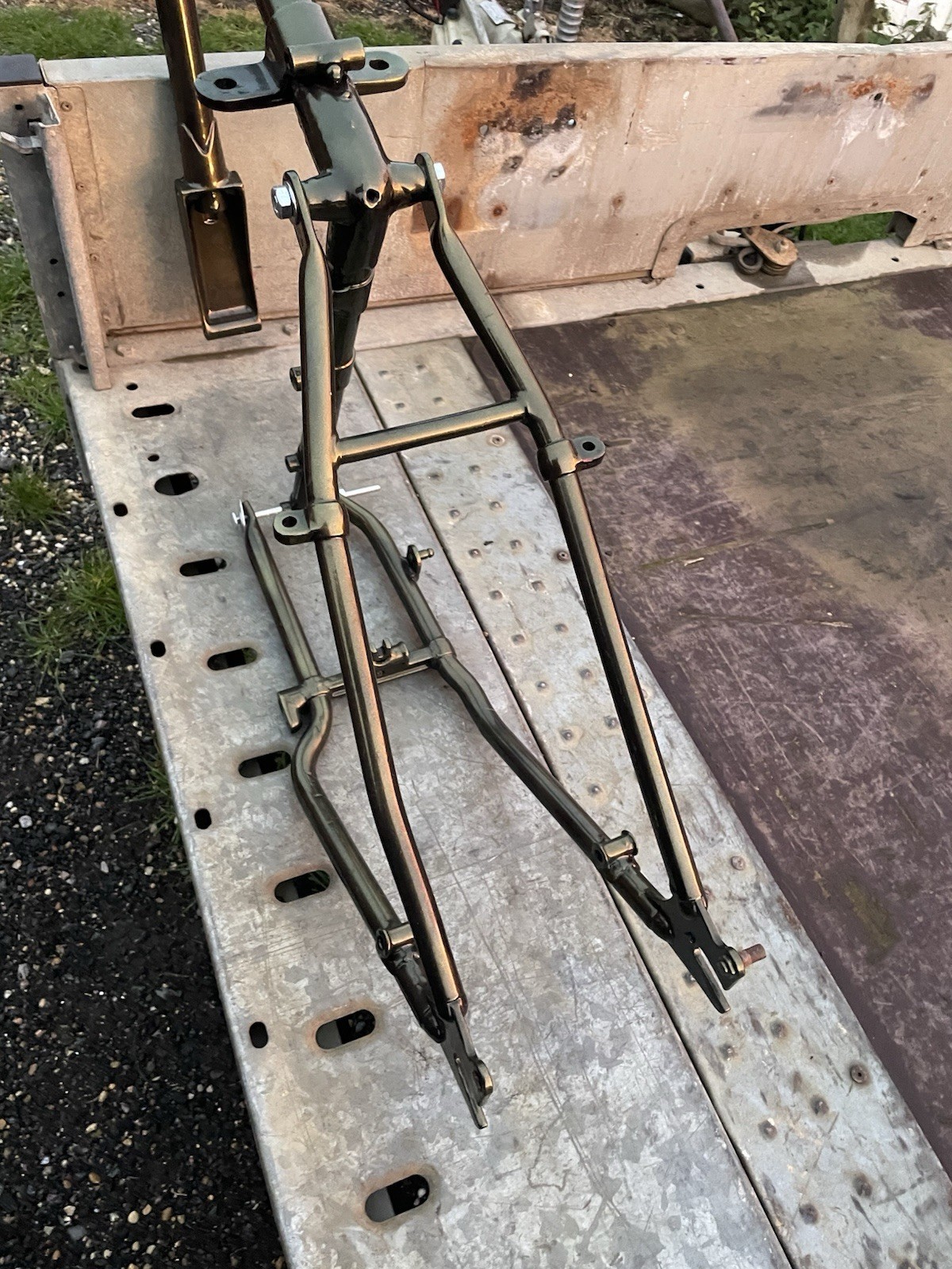 Vintage Bsa XB31 Rigid Motorcycle Frame 1946 / 1947 Very Good Clean ...