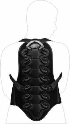 Unisex Motorrad Rückenschutz Rückenprotektor Hartschale Rückenpanzer Schwarz Neu