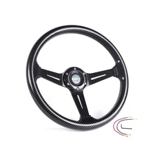 RASTP Universal Racing Steering Wheel, 13.8''/350MM 6 Bolts ABS Steering Wheel