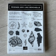 Friends Are Like Seashells Stampin Up Cling Stamps With Dies