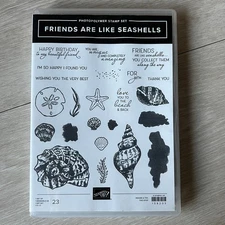 Friends Are Like Seashells Stampin Up Cling Stamps With Dies