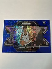 Dyson Daniels 2022 Panini Prizm Draft Picks Blue Shimmer Variation /19 #60 RC