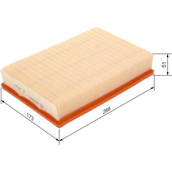 Bosch 1 457 433 099 Luftfilter FüR Ford Volvo Mazda Staubpartikelfilter-image