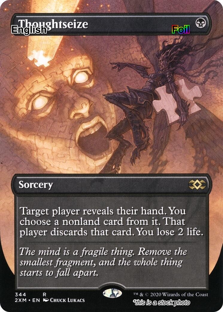 Thoughtseize (Borderless) EN [2XM - 344] - LP [Foil] TCG MTG