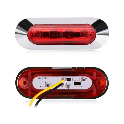 Waterproof Side Marker Lights for Car Truck Trailer 2 Pack 4 LED 12V24V - Picture 10 of 14