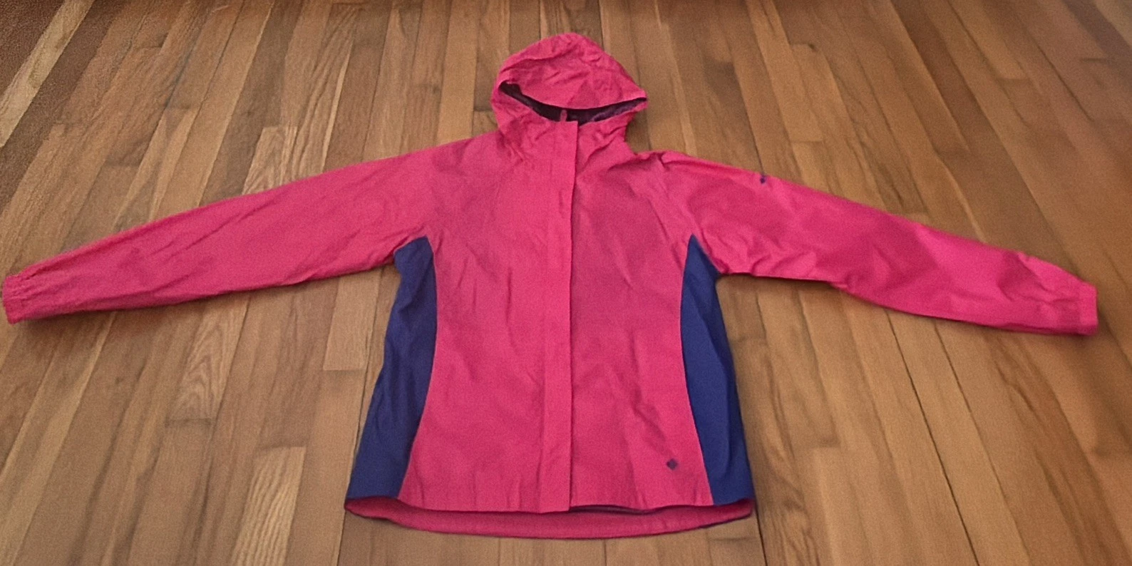 Columbia Rain Jacket Hooded Youth Girls Omni Shield Windbreaker Size14-16 (L11)