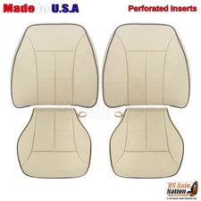 2007 - 2010 Lincoln MKX Front Driver Passenger Perforated Leather Seat Cover Tan