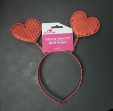 WAY TO CELEBRATE Valentine  s Day Female Red Heart Head Bopper Headband Age 4 