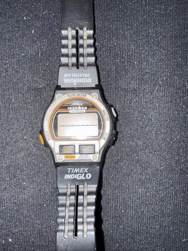 1990s TIMEX IRONMAN Triathlon Indiglo MEN'S WATCH VTG 737-A Untested
