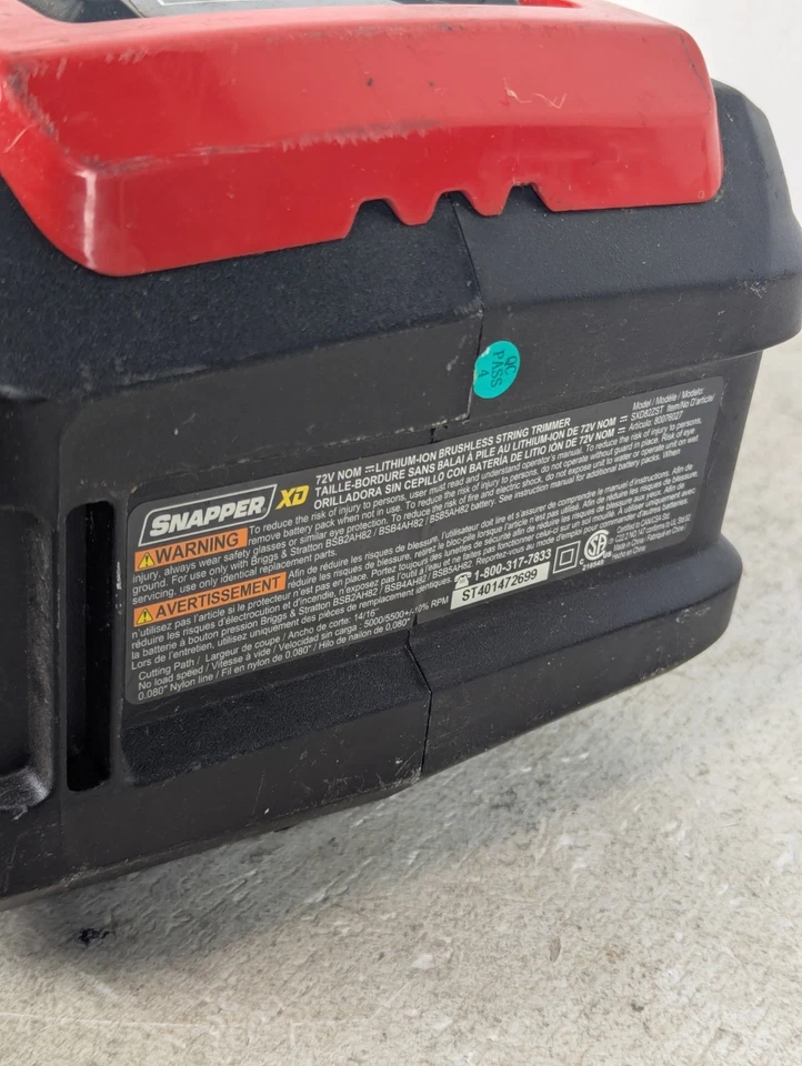 Snapper XD Cordless String Trimmer Power Head Unit 82v Max SXD82ZST Bare Tool - Image 2 of 4