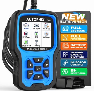 Autophix 7360 OBD2 Scanner for Toyota All System Diagnostic Tool SRS EPB DPF