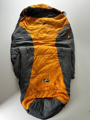 Ledge Feather Lite 20+ Sleeping Bag Water Resistant & Compact  Orange/Grey Camp